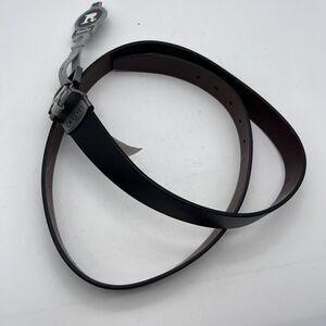 NWT Relic Brown Black Reversible Leather Gun Metal Hardware Belt size 45/115